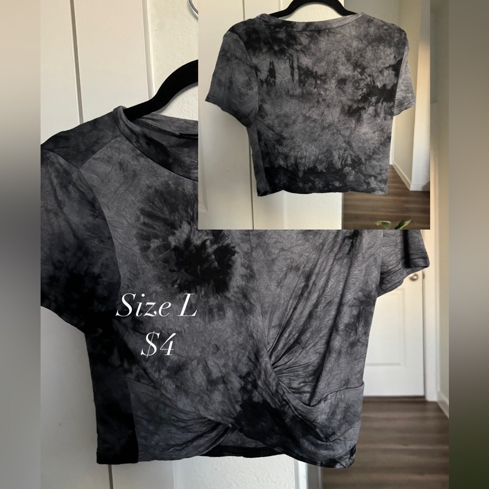 Tie dye shirt size L $4